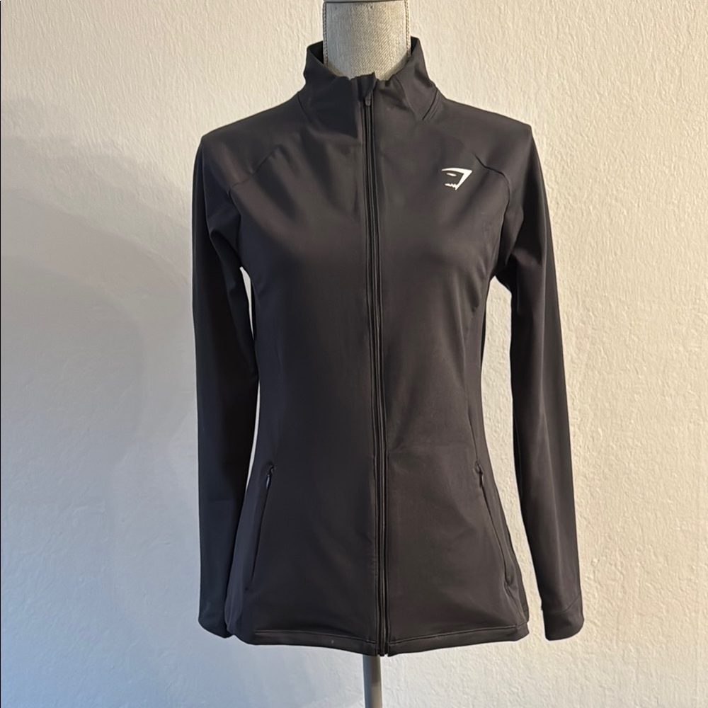 Gymshark Black Full-Zip Jacket Size M, New